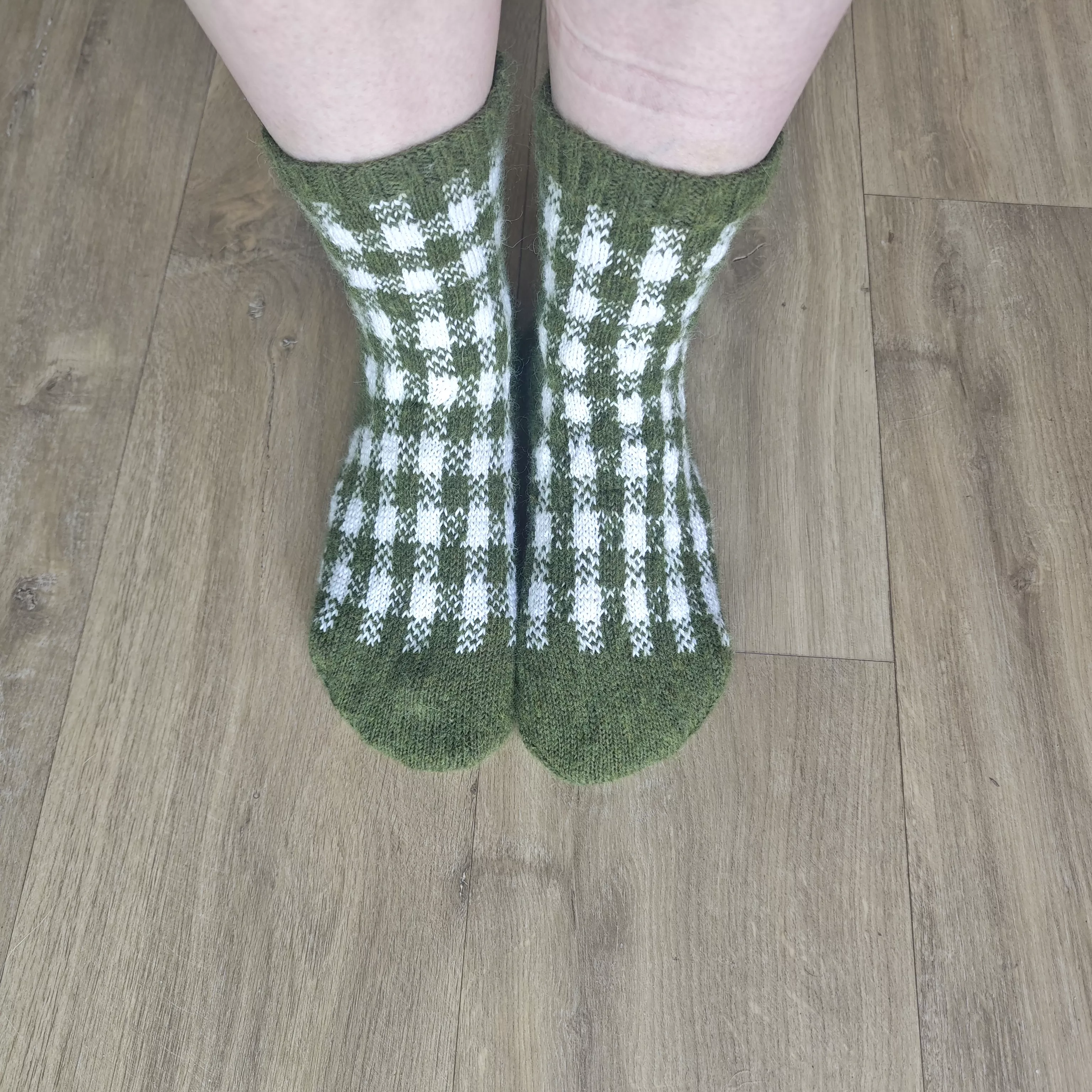 Tweed socks Terrifknits worn