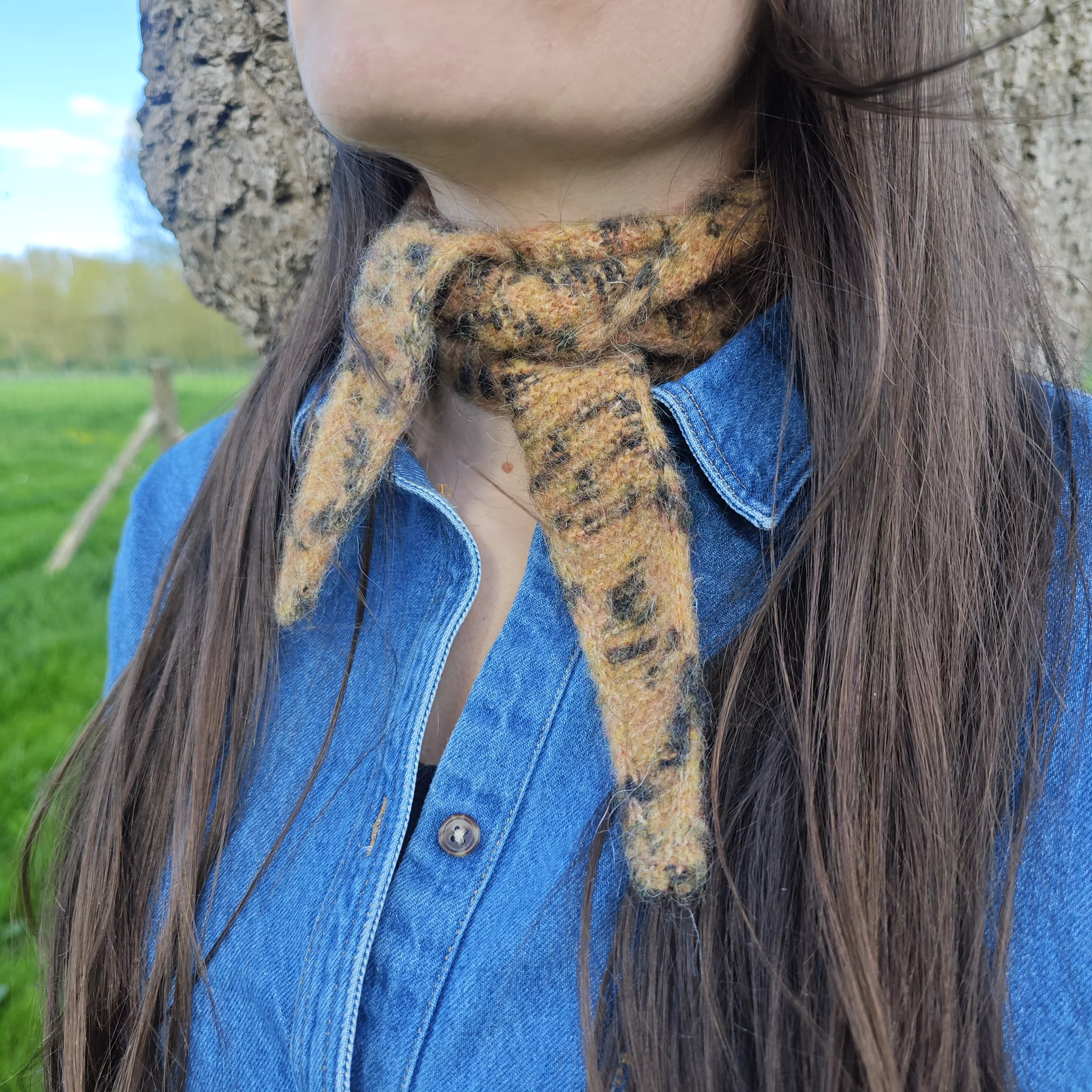 Tiger scarf terrifiknits worn