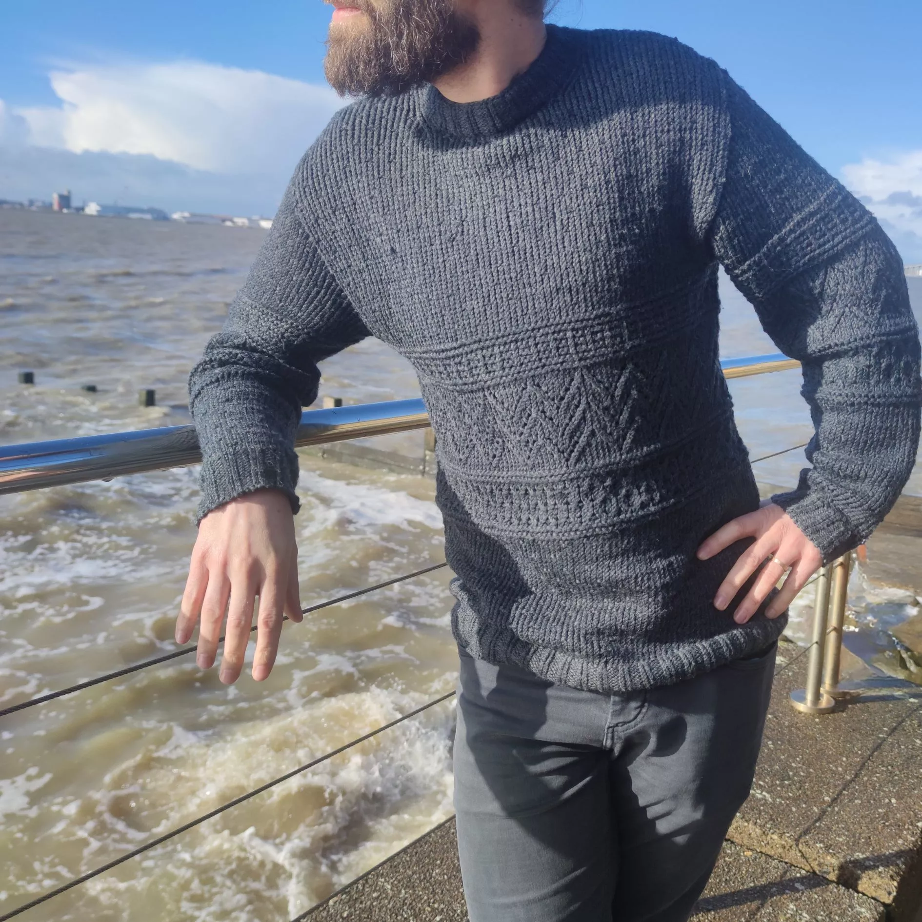 Toulouse Sweater Terrifiknits by the sea