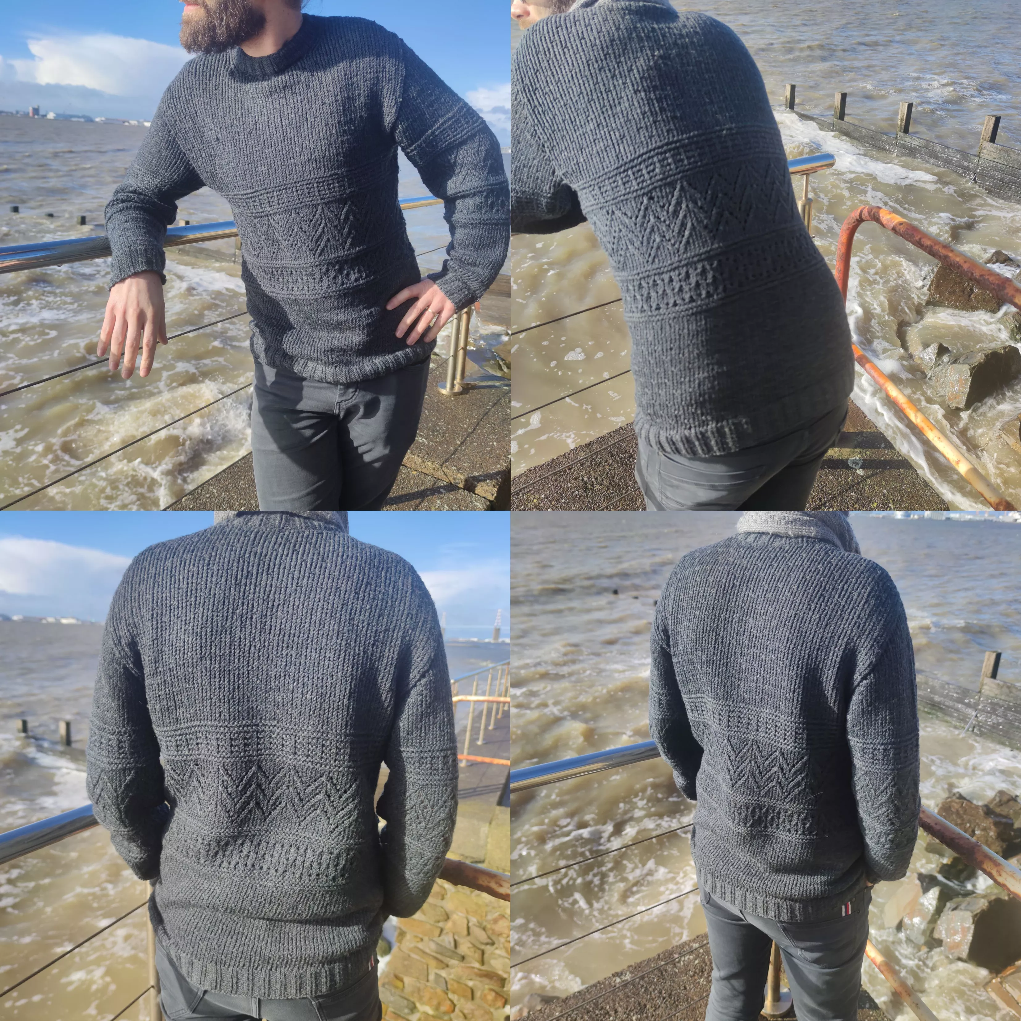Toulouse Sweater Terrifiknits by the sea